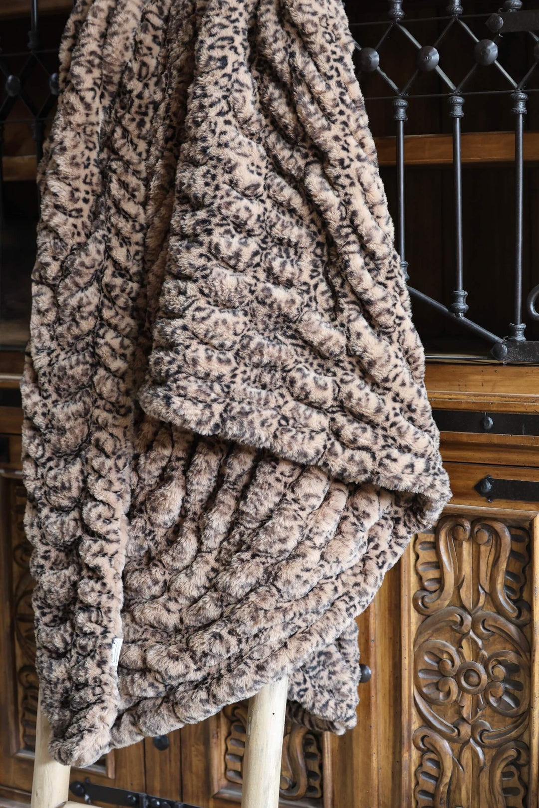 The Swiss Chocolate Cheetah Milan Blanket