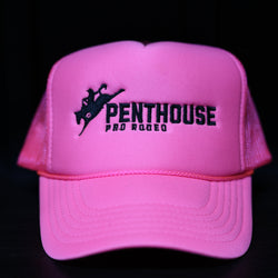 Penthouse Pro Rodeo: Pink/ Black Trucker Hat
