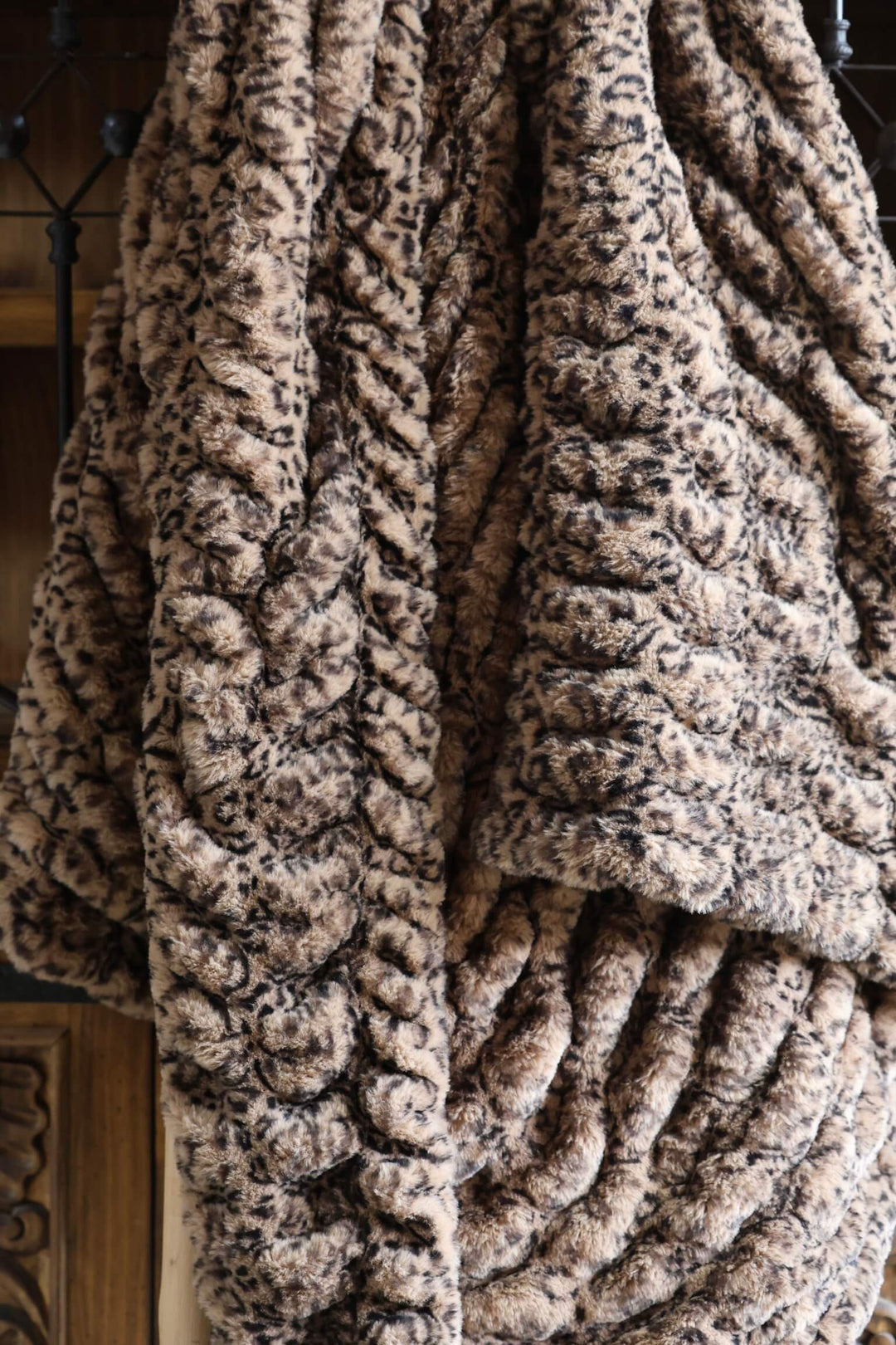 The Swiss Chocolate Cheetah Milan Blanket