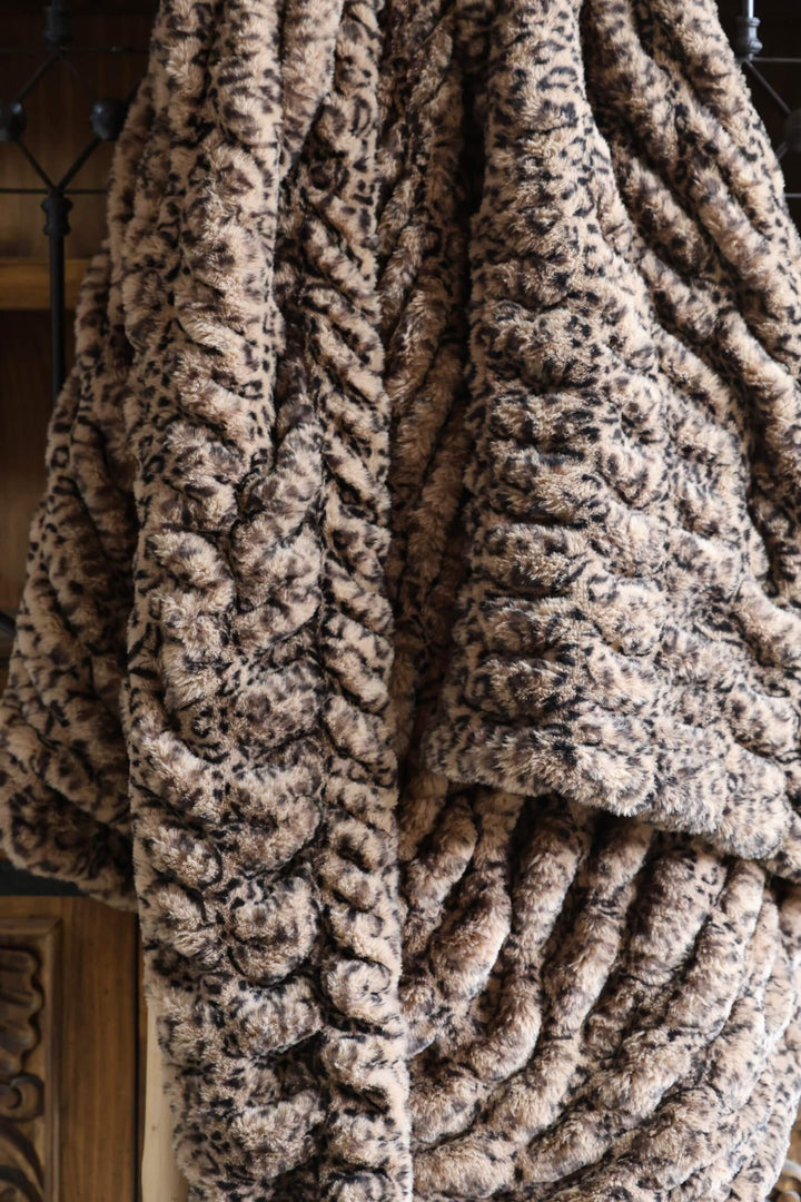 The Swiss Chocolate Cheetah Milan Blanket