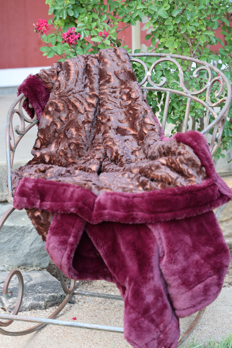 The Autumn Cherry Blanket- RTS
