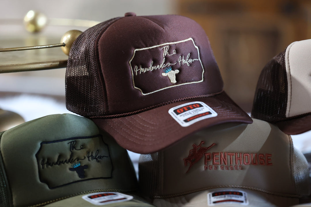 The Handmade Heifer: Hot Pink/ Turquoise Trucker Hat