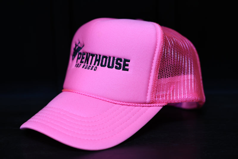 Penthouse Pro Rodeo: Pink/ Black Trucker Hat