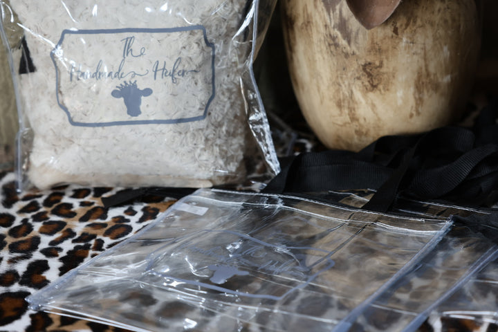 The Handmade Heifer Clear Tote Bag