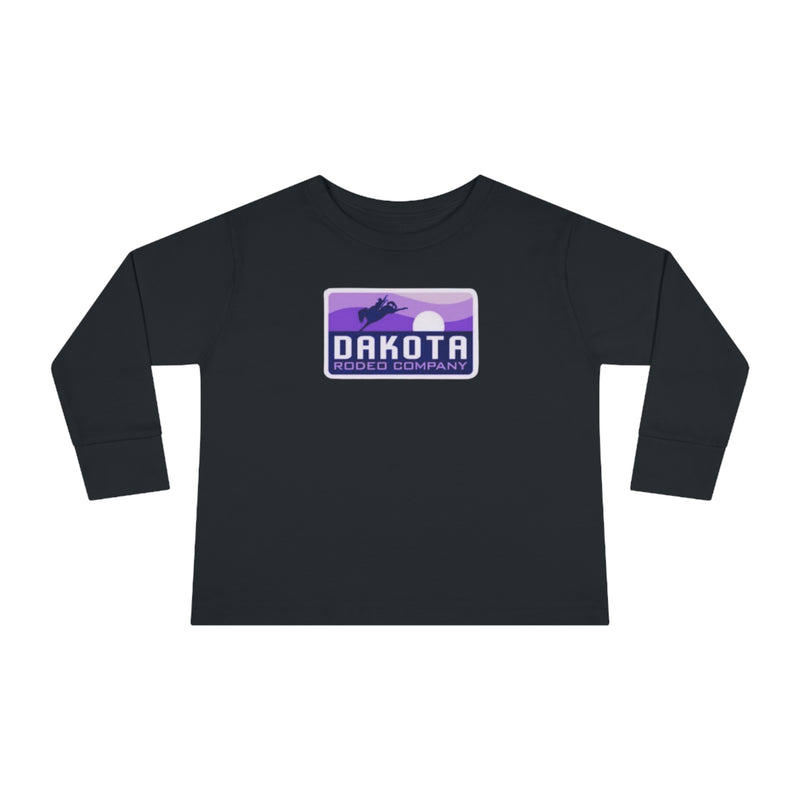 Dakota Rodeo Toddler Long Sleeve Shirt (Purple Logo)