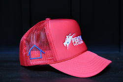 Penthouse Pro Rodeo: Red/White Trucker Hat