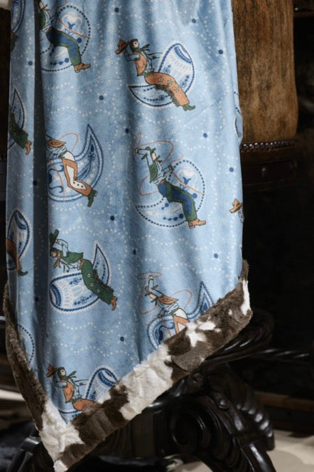 The Christmas Cowboy Bandits Blanket