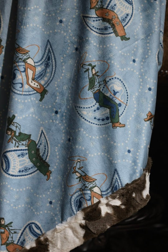 The Christmas Cowboy Bandits Blanket