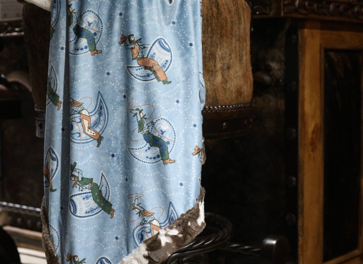 The Christmas Cowboy Bandits Blanket