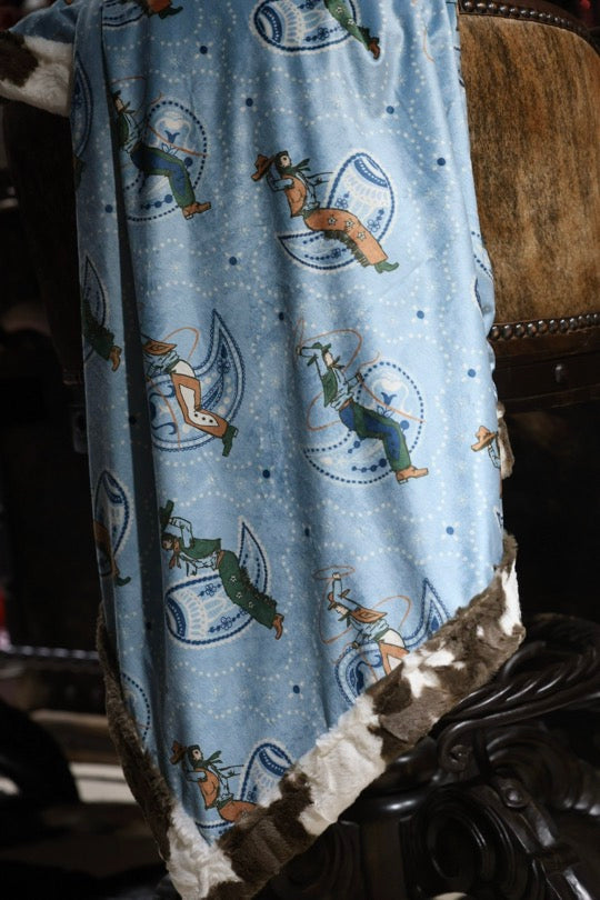 The Christmas Cowboy Bandits Blanket