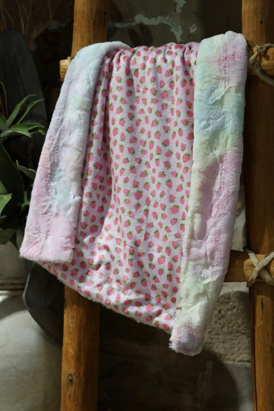 The Strawberry Sorbet Baby Blanket