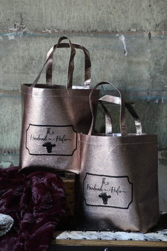 The Handmade Heifer Gold Tote Bag