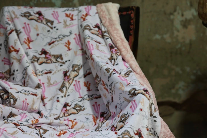 The Blush Lasso Luxe Blanket