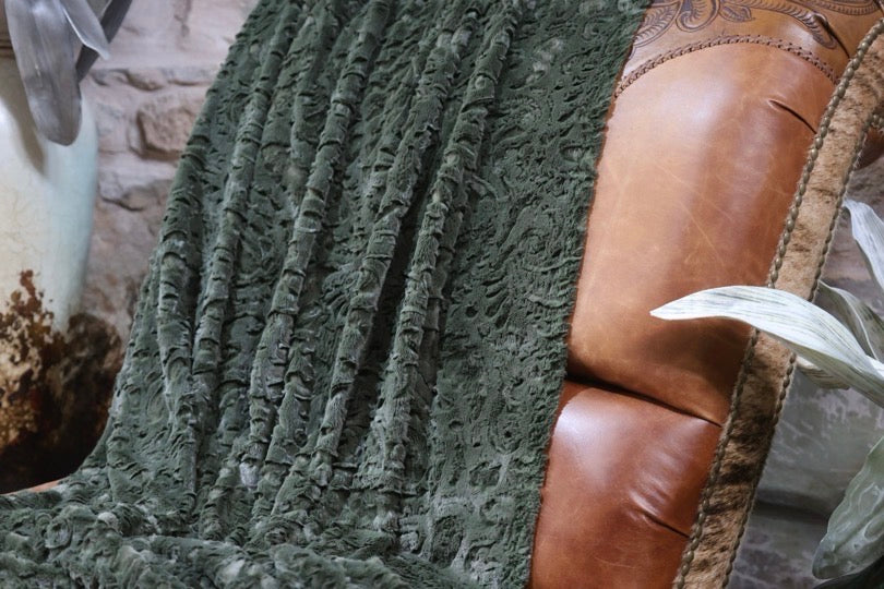 The Pistachio Paisley Blanket