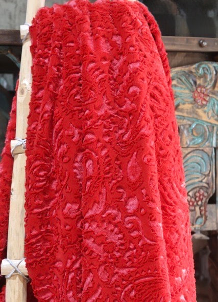 The Peppermint Paisley Blanket