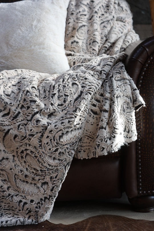 The Dapple Gray Paisley Blanket