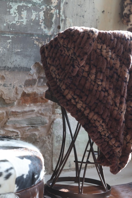 The Pecan Lynx Milan Blanket