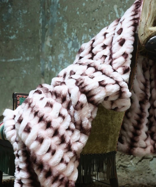 The Black Cherry Luca Milan Blanket