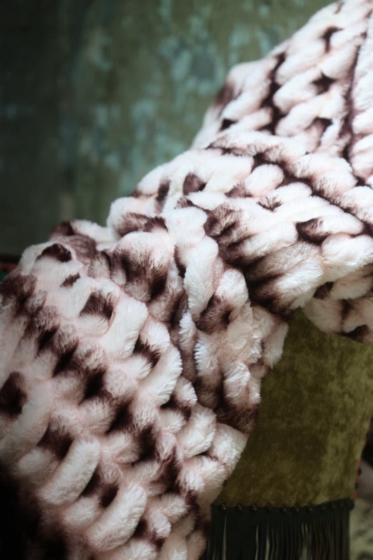 The Black Cherry Luca Milan Blanket