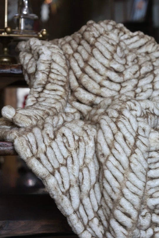 The Almond Creme Dolce Milan Blanket