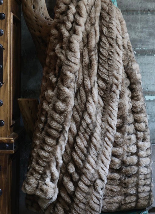 The Mocha Enzo Milan Blanket