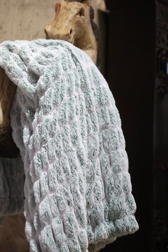 The Jade Iced Mist Milan Blanket