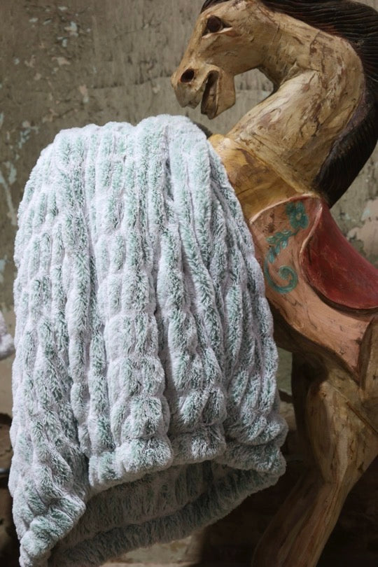 The Jade Iced Mist Milan Blanket