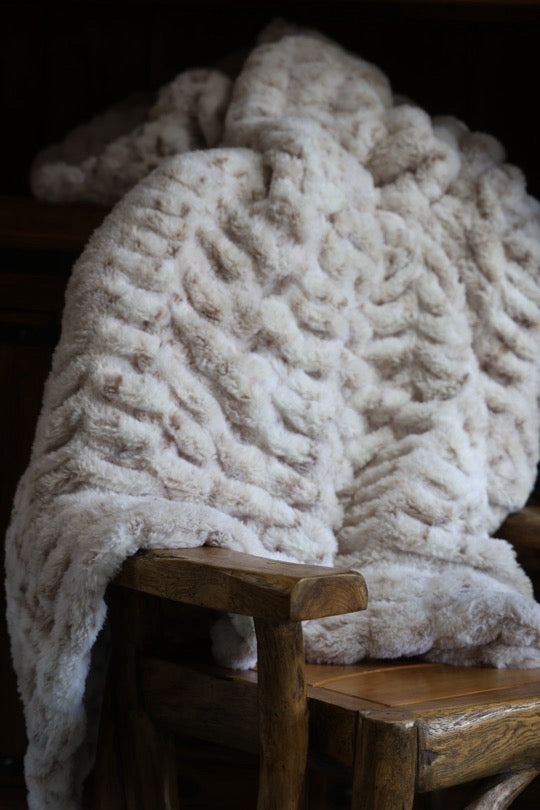 The Taupe Lynx Milan Blanket