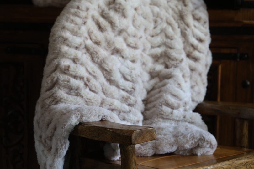 The Taupe Lynx Milan Blanket