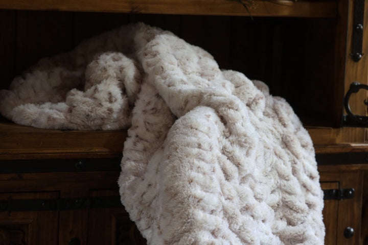 The Taupe Lynx Milan Blanket