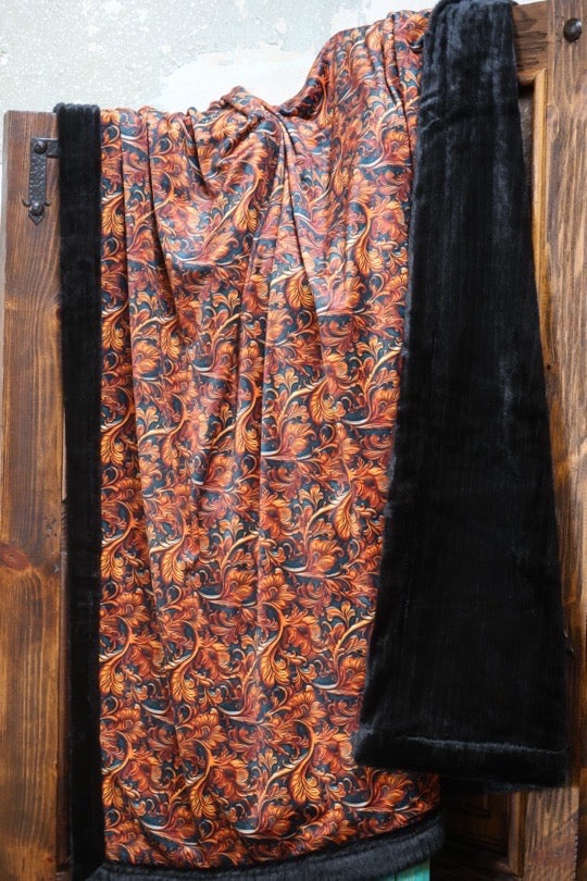 The Fancy Tooled Leather Blanket