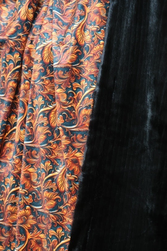 The Fancy Tooled Leather Blanket
