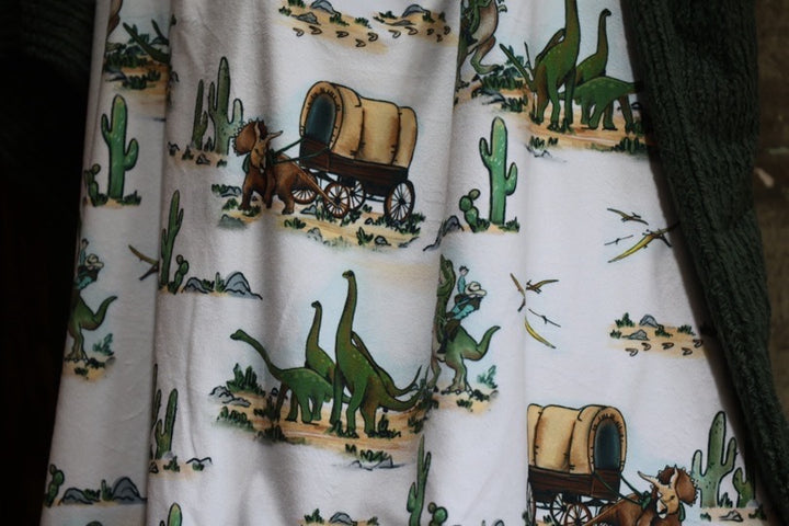 The Cowboy Dino Blanket