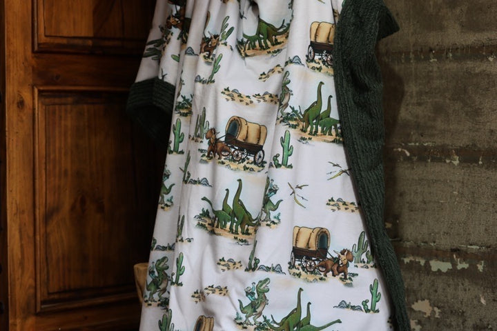 The Cowboy Dino Blanket