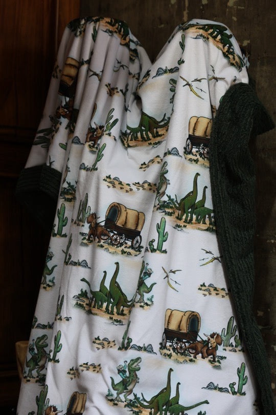 The Cowboy Dino Blanket