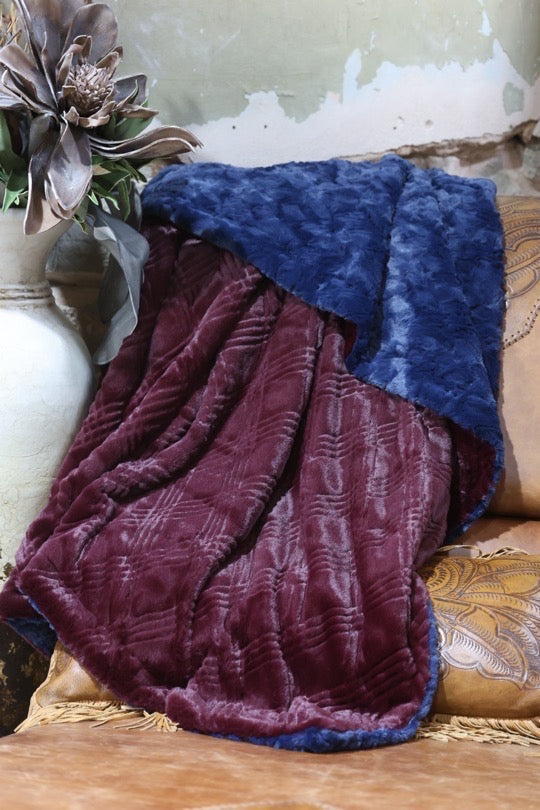 The Navy Cabernet Blanket