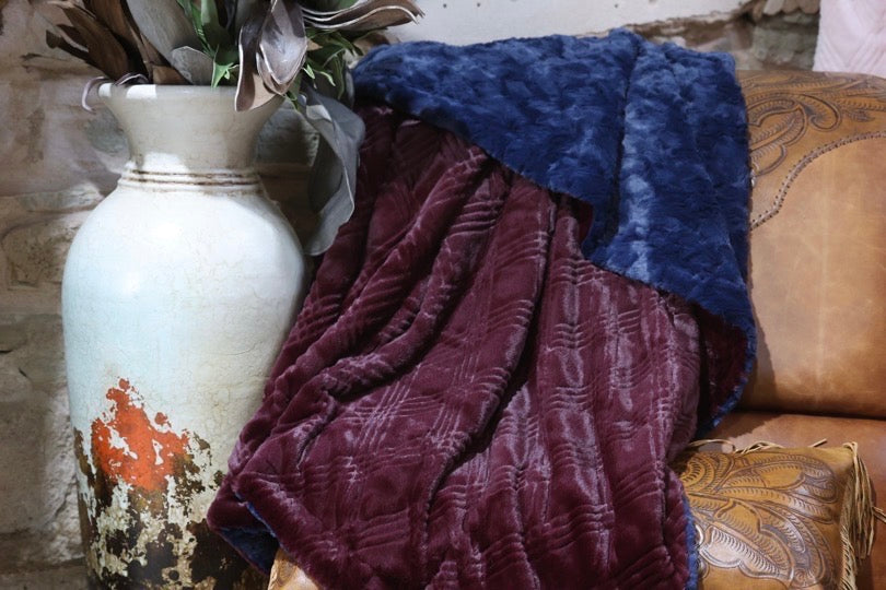 The Navy Cabernet Blanket