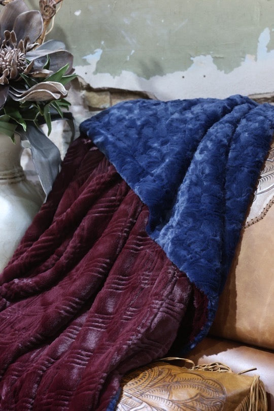 The Navy Cabernet Blanket