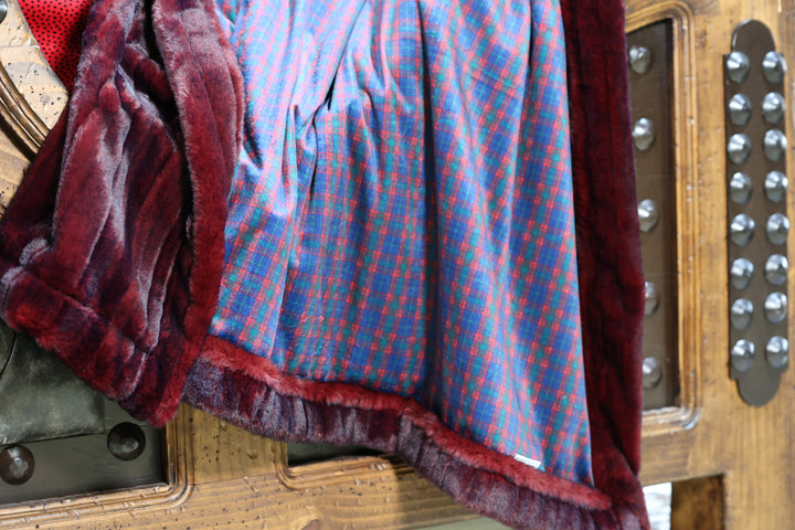 The Cherry Plaid Blanket