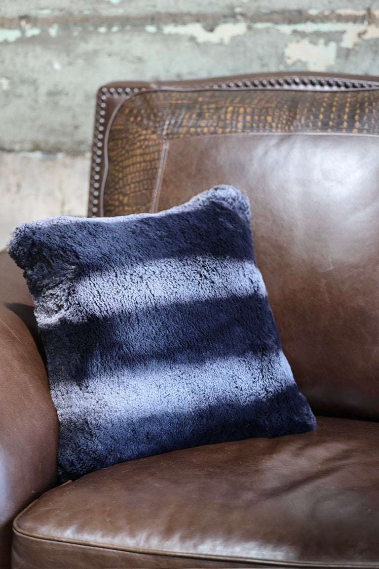 Boot Stitch Pillow | Mallard with Black Arctic Chinchilla