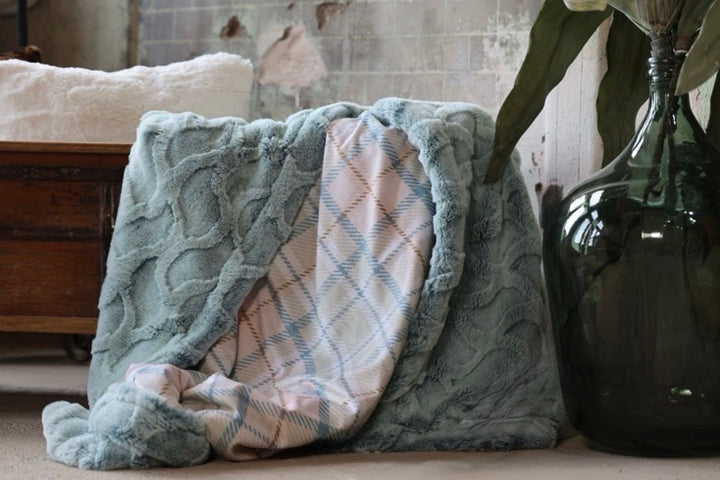The Powder Blue Plaid Blanket