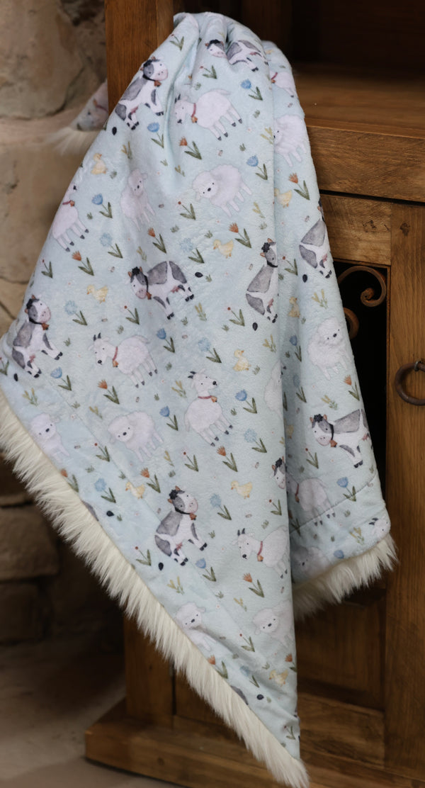 The Mini Springtime Farm Blanket- RTS