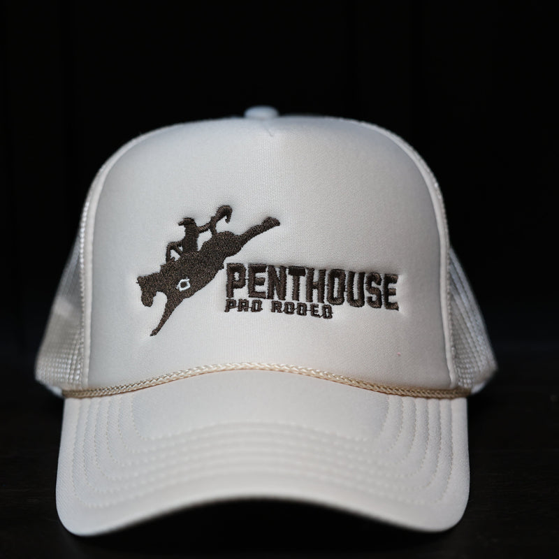Penthouse Pro Rodeo: Khaki/ Tan Trucker Hat