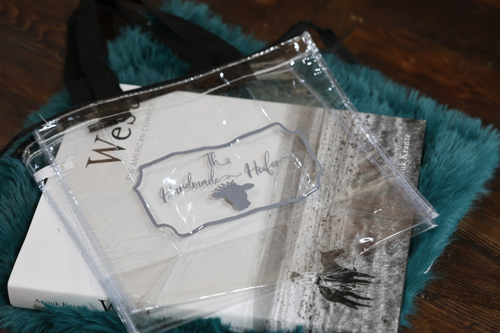 The Handmade Heifer Clear Tote Bag