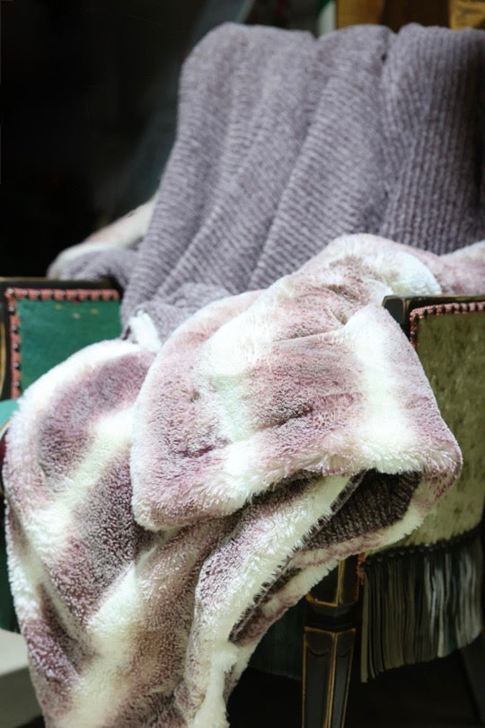 The Black Cherry Luxe Blanket