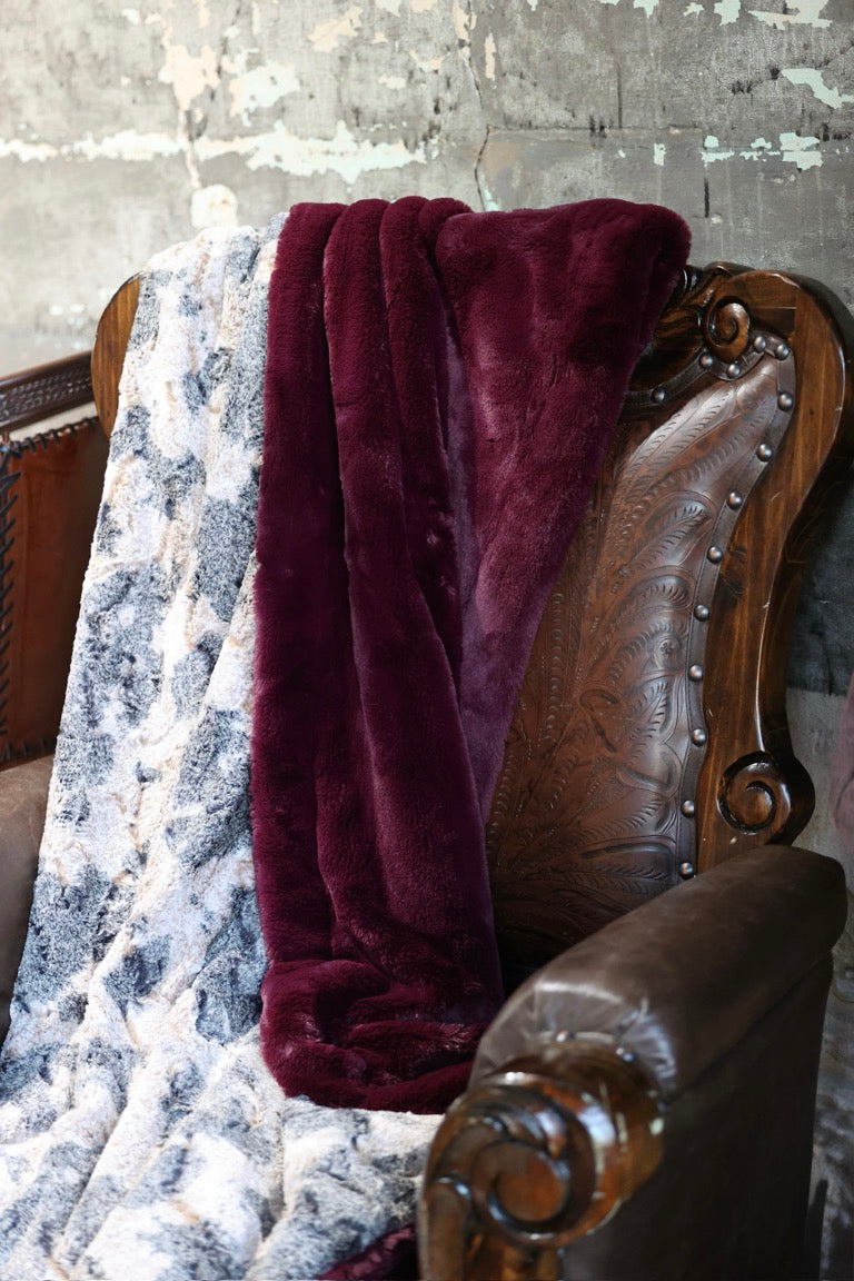 The Black Cherry Mocha Blanket