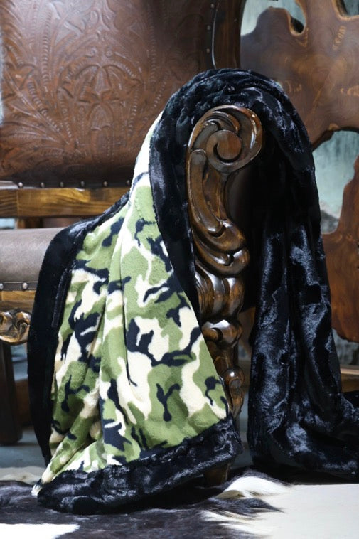 The Blackout Camo Blanket