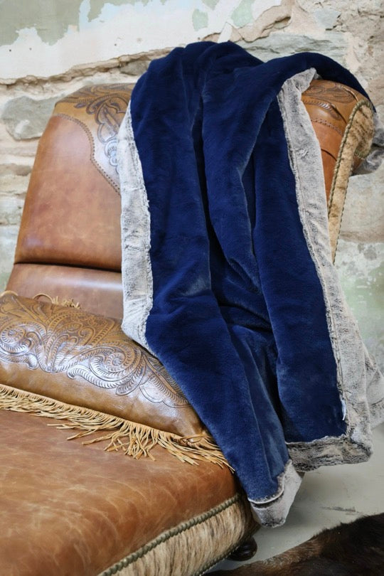 The Navy Cocoa Blanket