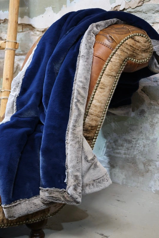 The Navy Cocoa Blanket