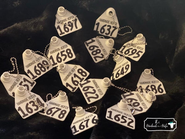 Ear Tag Keychains